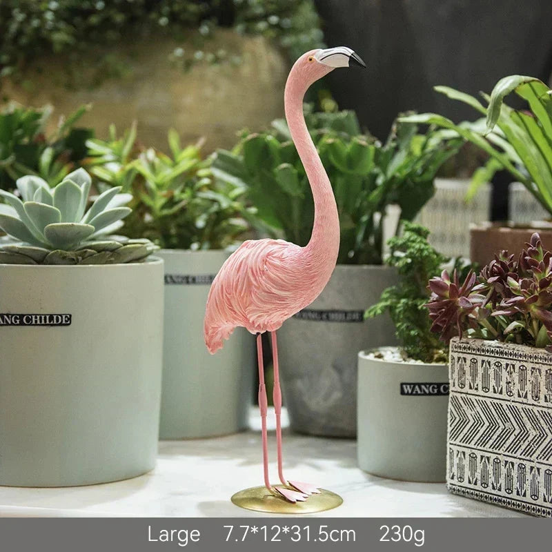 Flamingo Figurine made of Resin Modern Decoration | ventumra