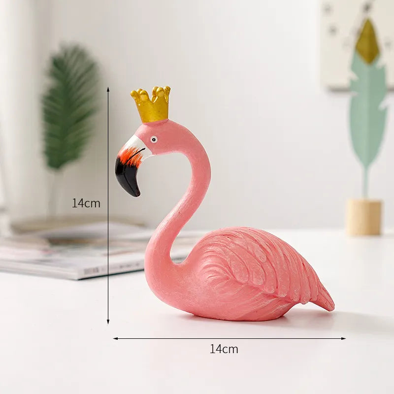 Flamingo Figurine made of Resin Modern Decoration | ventumra
