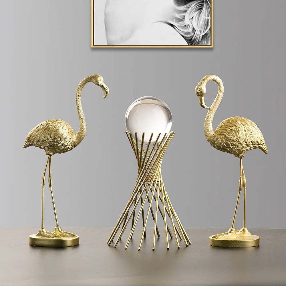 Flamingo Figurine made of Resin Modern Decoration | ventumra