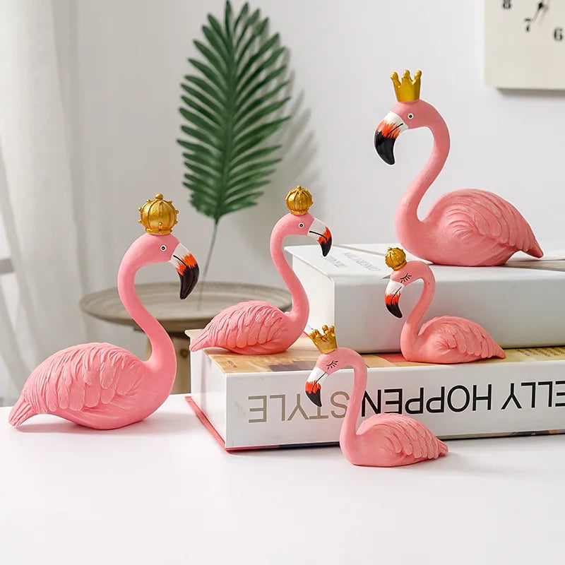Flamingo Figurine made of Resin Modern Decoration | ventumra