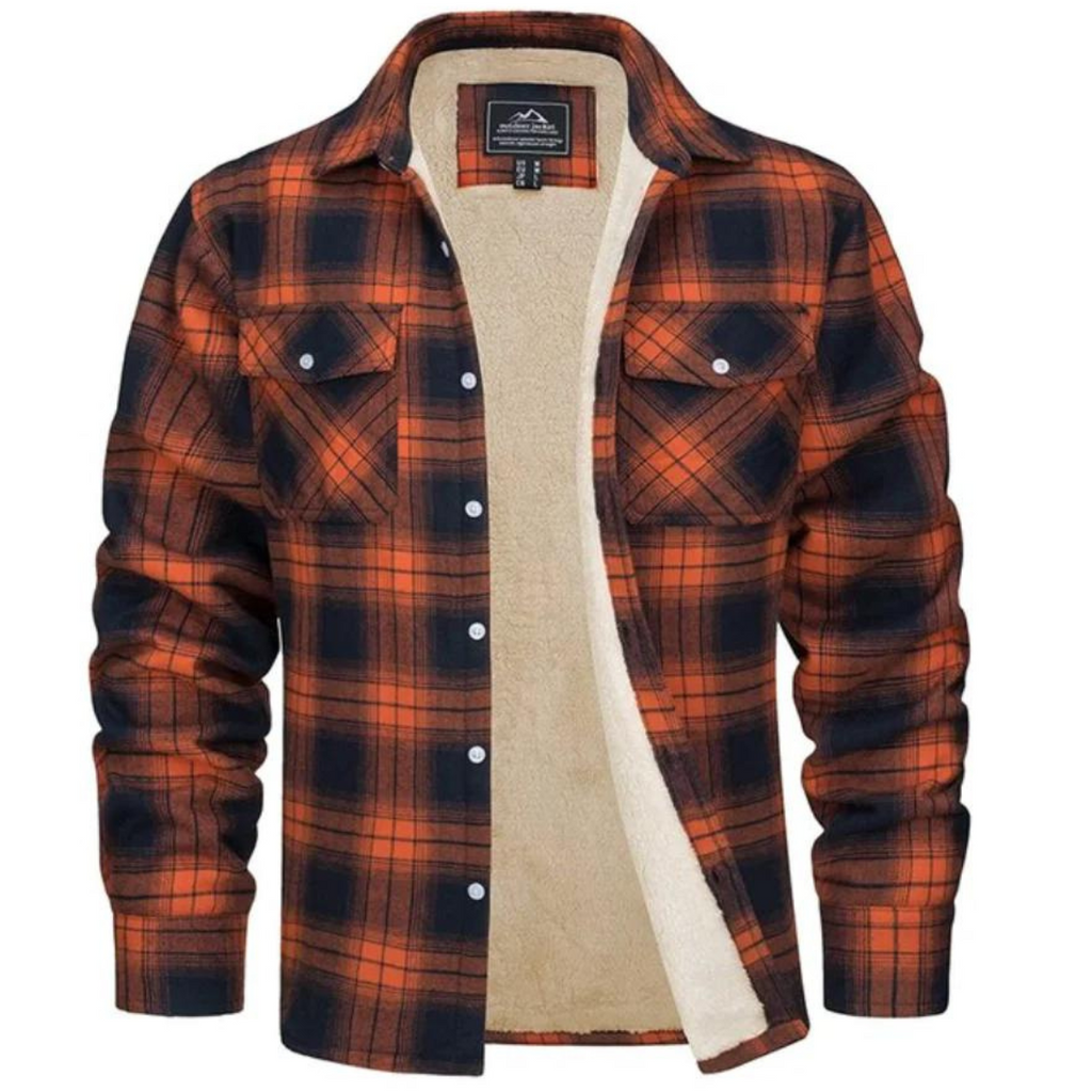 Cozy Fleece-Lined Plaid Shirt Jacket | ventumra