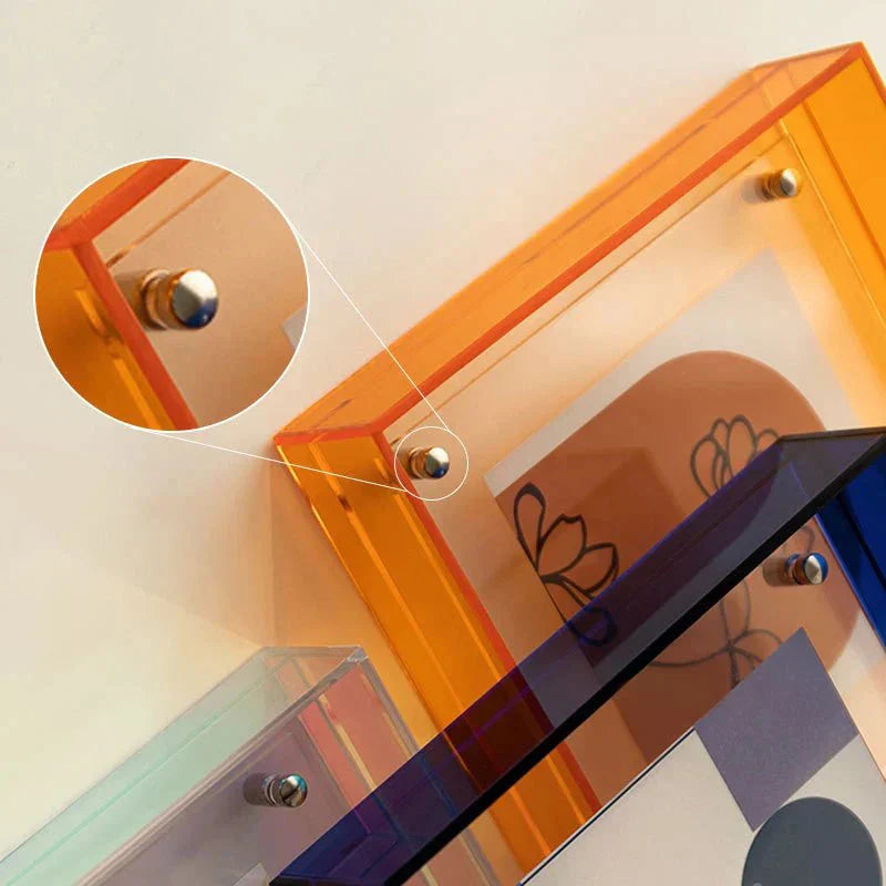 Floating Acrylic Picture Frame Contemporary Design for Wall & Table | ventumra
