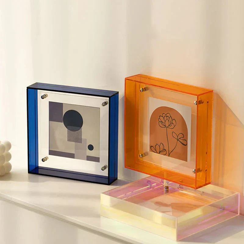 Floating Acrylic Picture Frame Contemporary Design for Wall & Table | ventumra