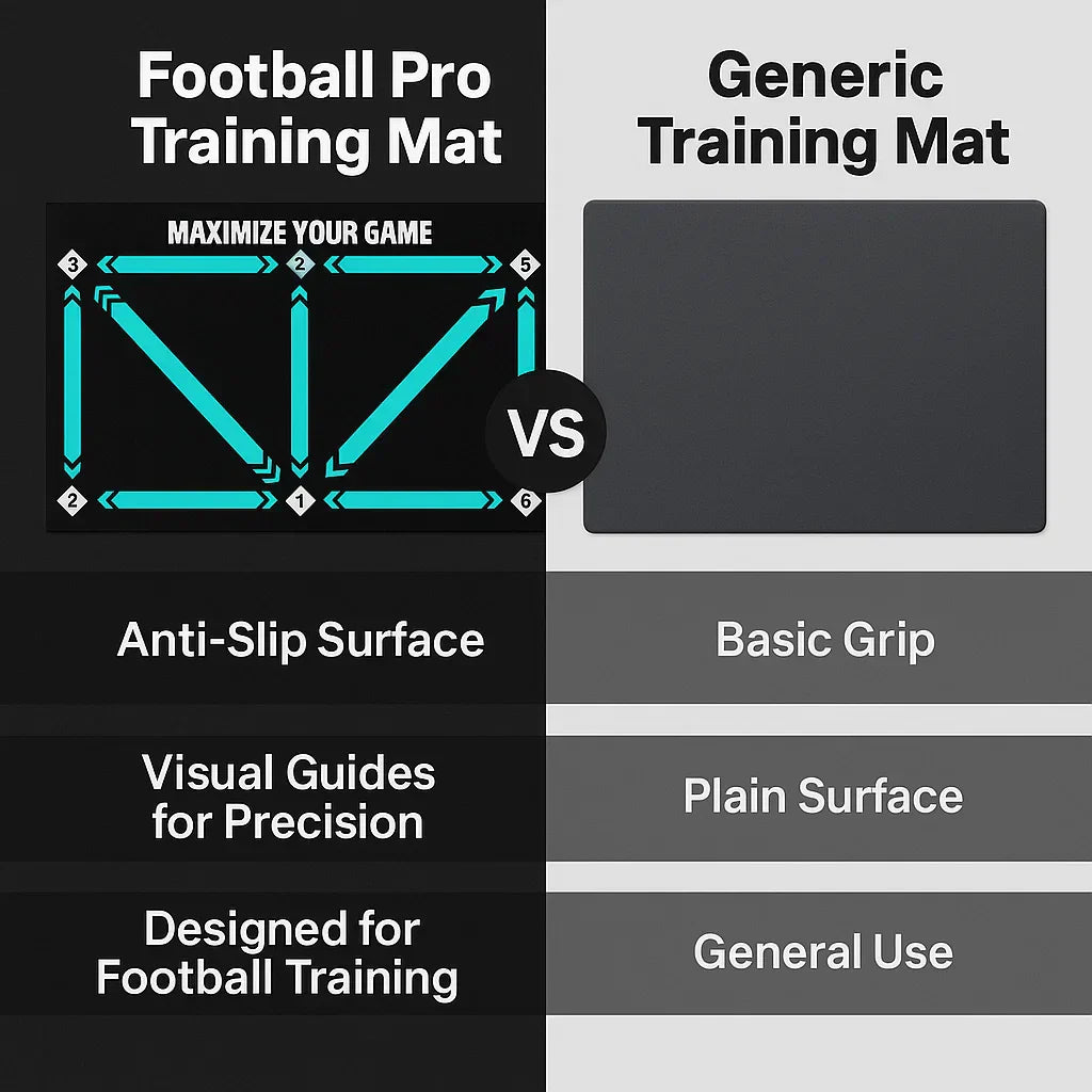 Football Pro Training Mat Non-Slip, 2x2m Space for Skill Improvement and Home Training | ventumra