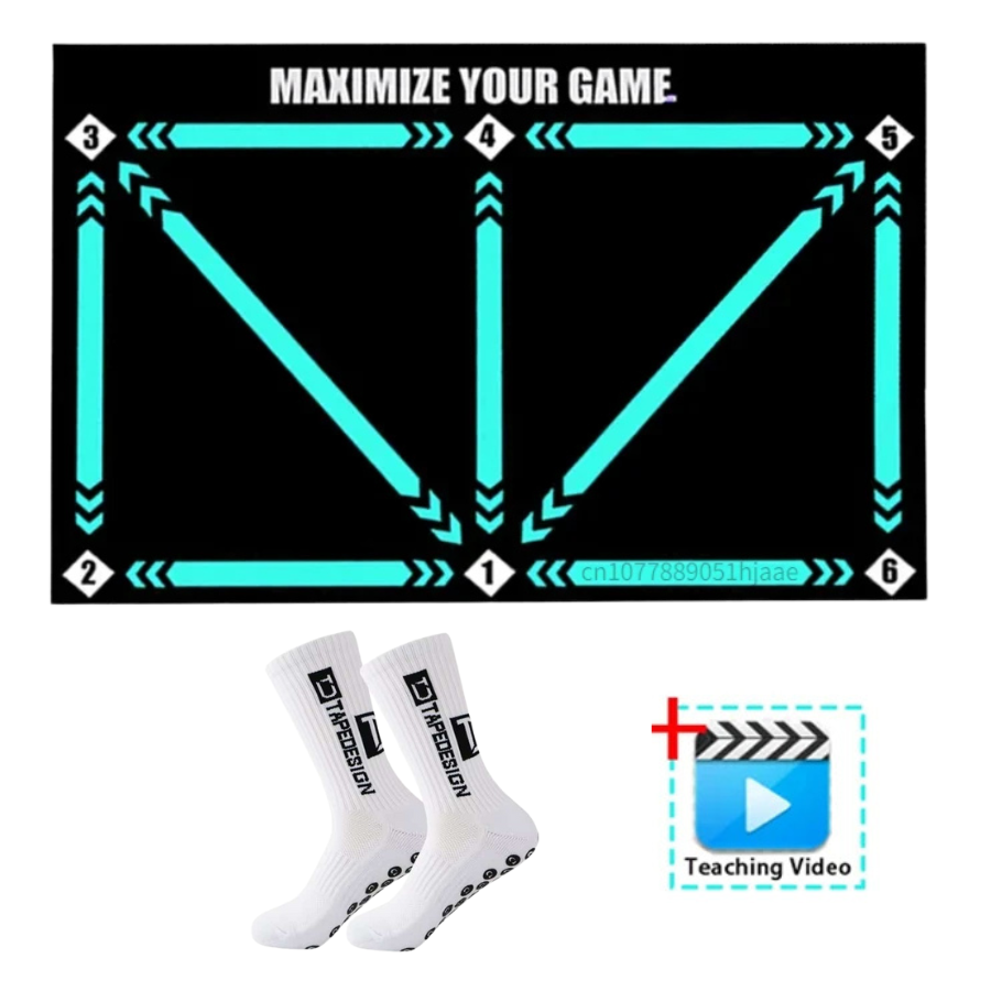 Football Pro Training Mat Non-Slip, 2x2m Space for Skill Improvement and Home Training | ventumra