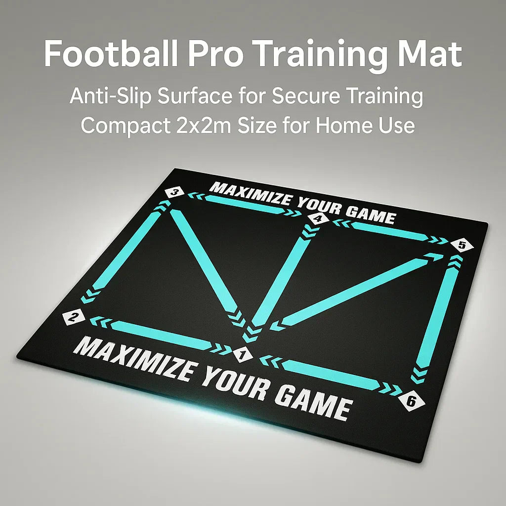 Football Pro Training Mat Non-Slip, 2x2m Space for Skill Improvement and Home Training | ventumra