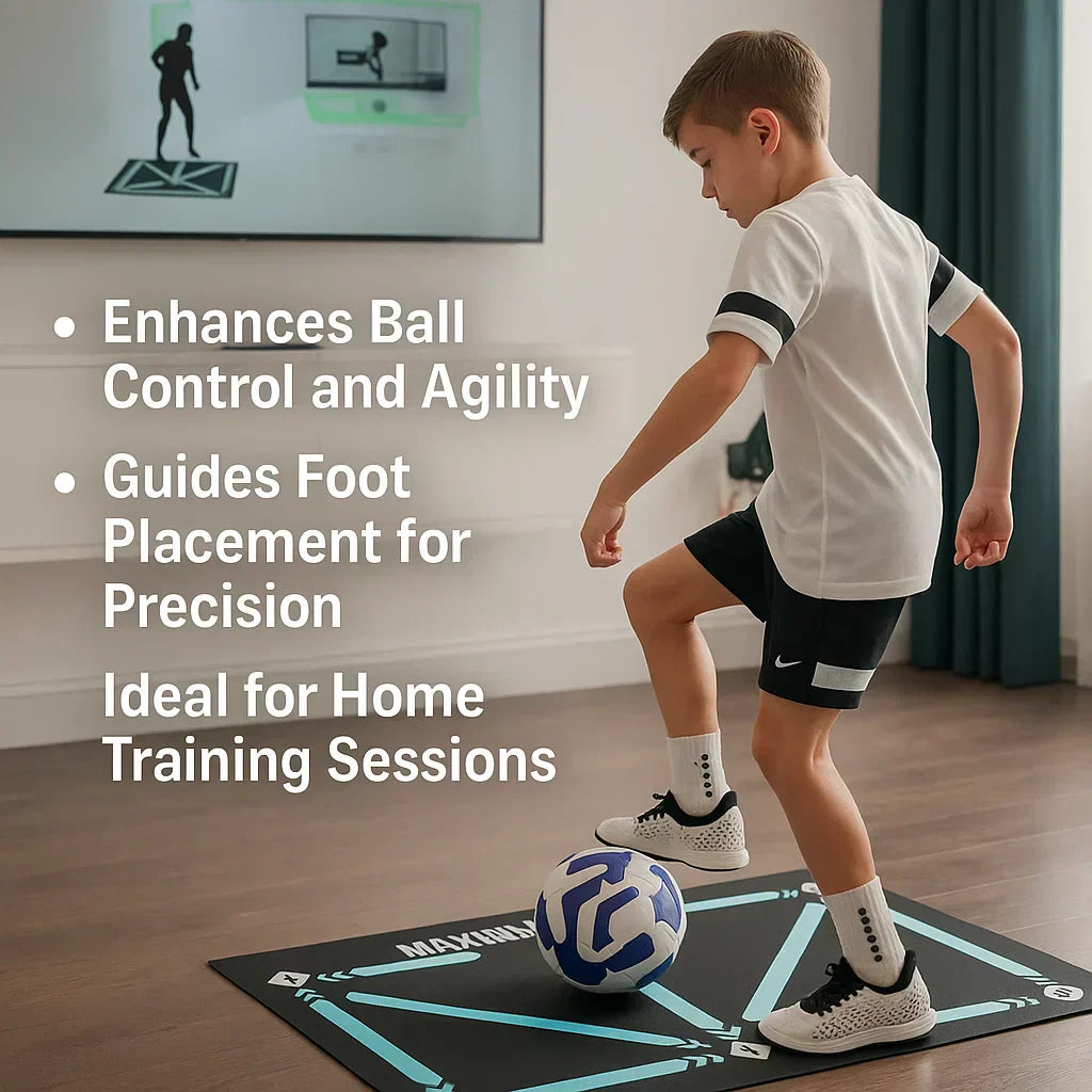 Football Pro Training Mat Non-Slip, 2x2m Space for Skill Improvement and Home Training | ventumra
