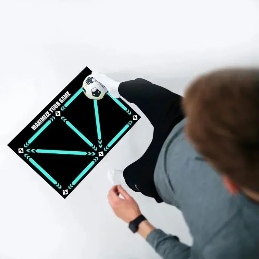 Football Pro Training Mat Non-Slip, 2x2m Space for Skill Improvement and Home Training | ventumra