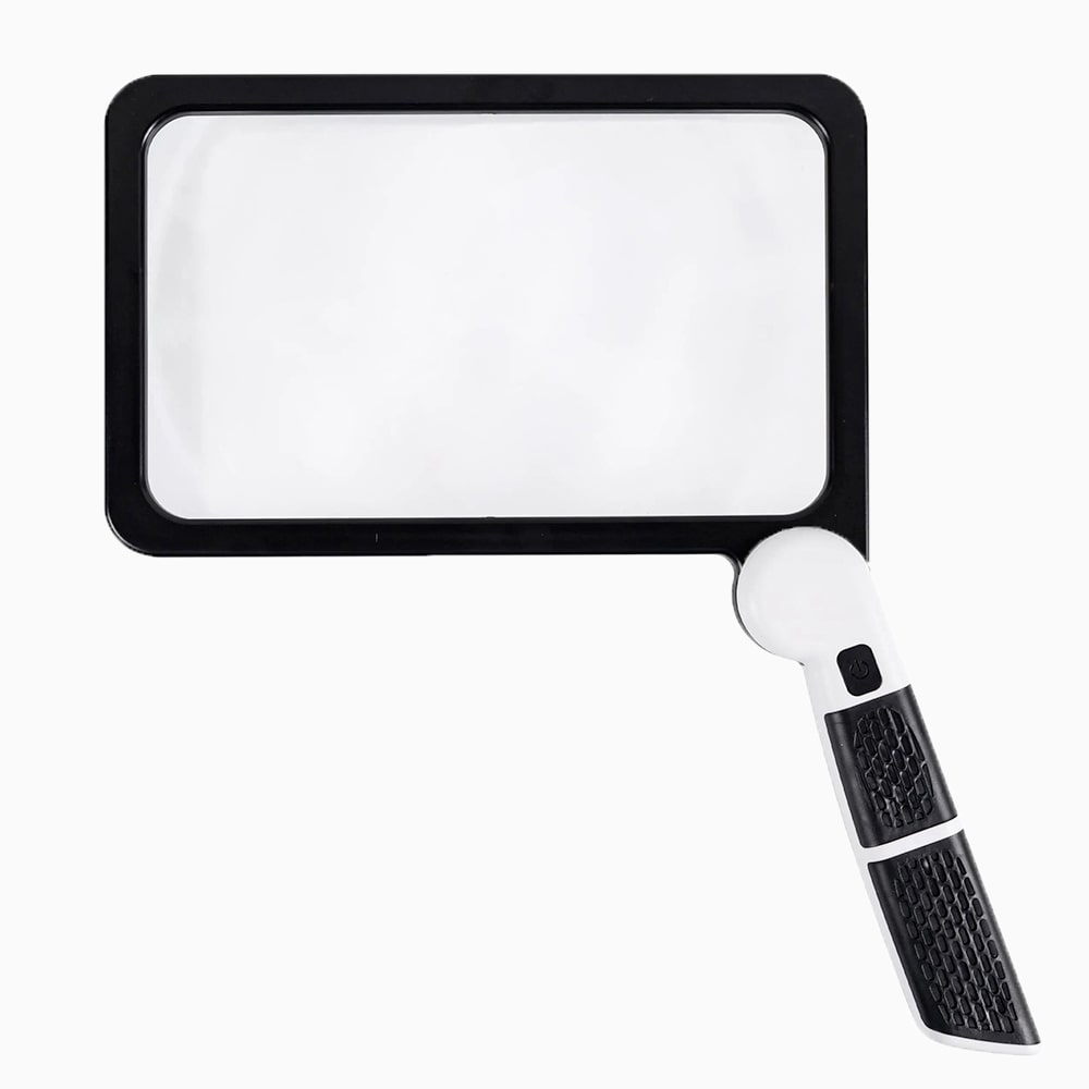 LED Magnifying Glass: 5X Magnification, Foldable Handle | ventumra