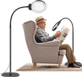 Full-Sided Magnifying Glass with LED Light – Hands-Free Reading Aid for Books, Crafts, and Hobbies | ventumra