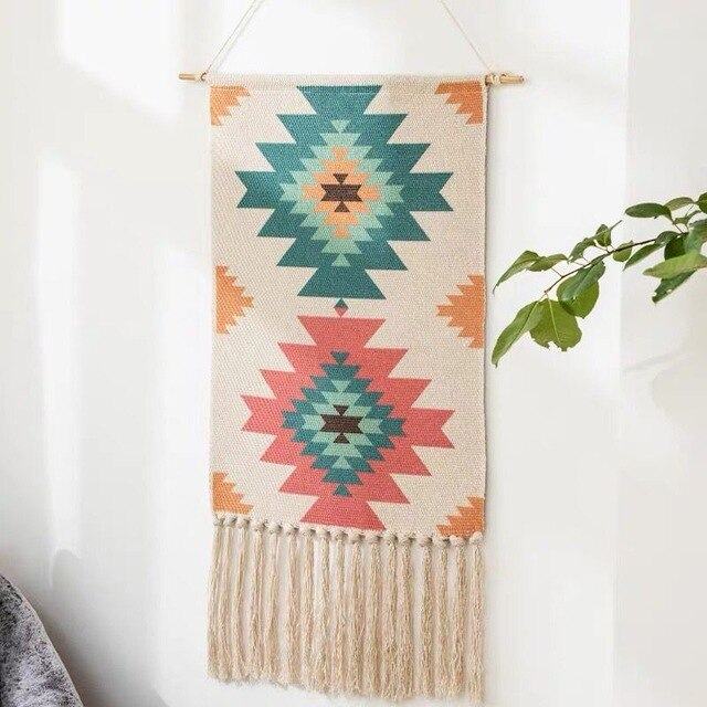 Geometric Tufted Wall Tapestry | ventumra