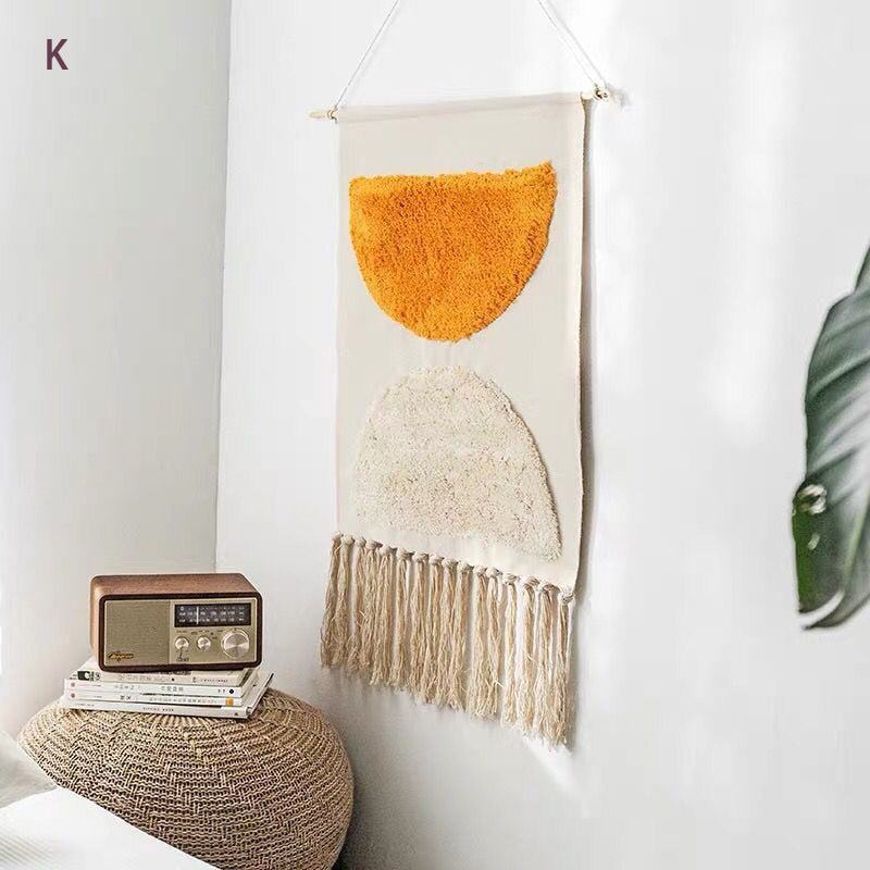 Geometric Tufted Wall Tapestry | ventumra