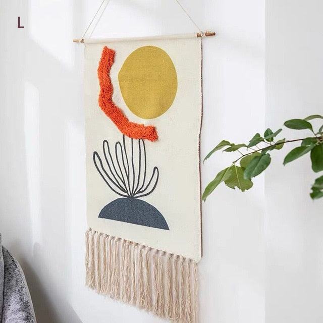 Geometric Tufted Wall Tapestry | ventumra