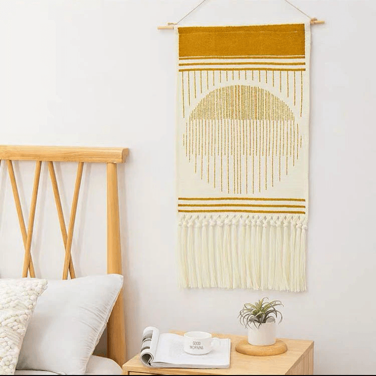 Geometric Tufted Wall Tapestry | ventumra