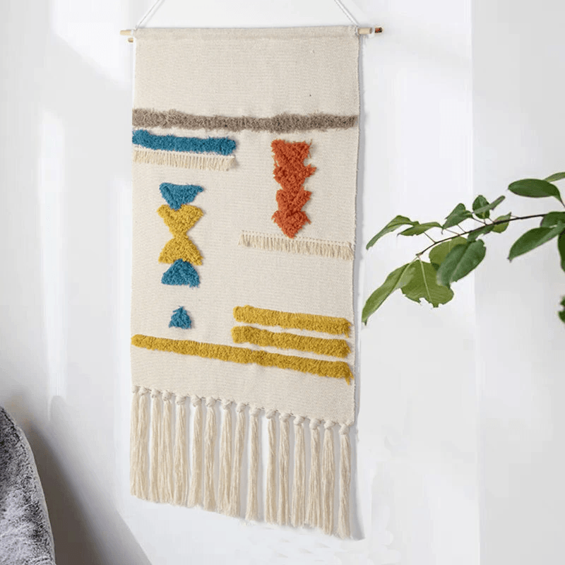 Geometric Tufted Wall Tapestry | ventumra