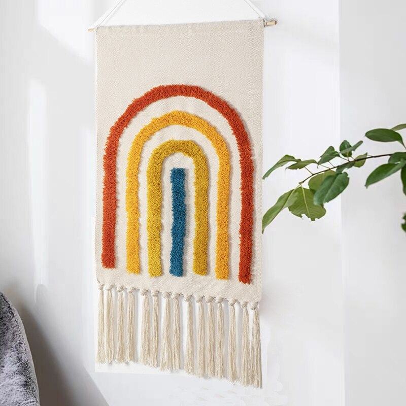 Geometric Tufted Wall Tapestry | ventumra