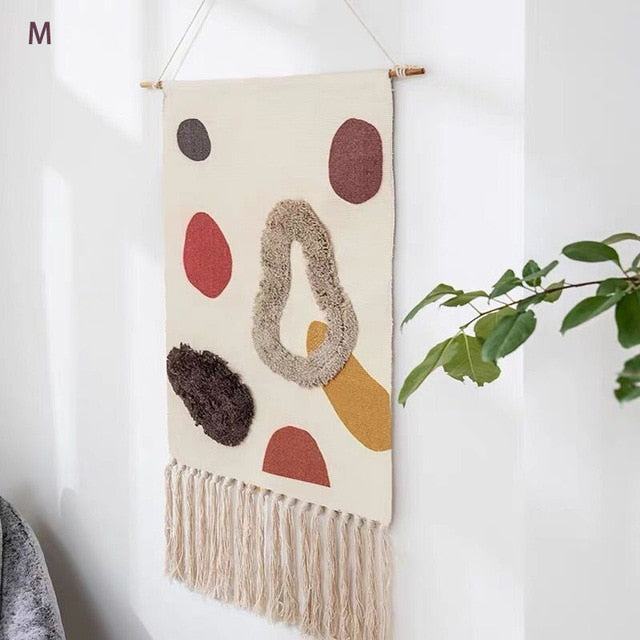Geometric Tufted Wall Tapestry | ventumra