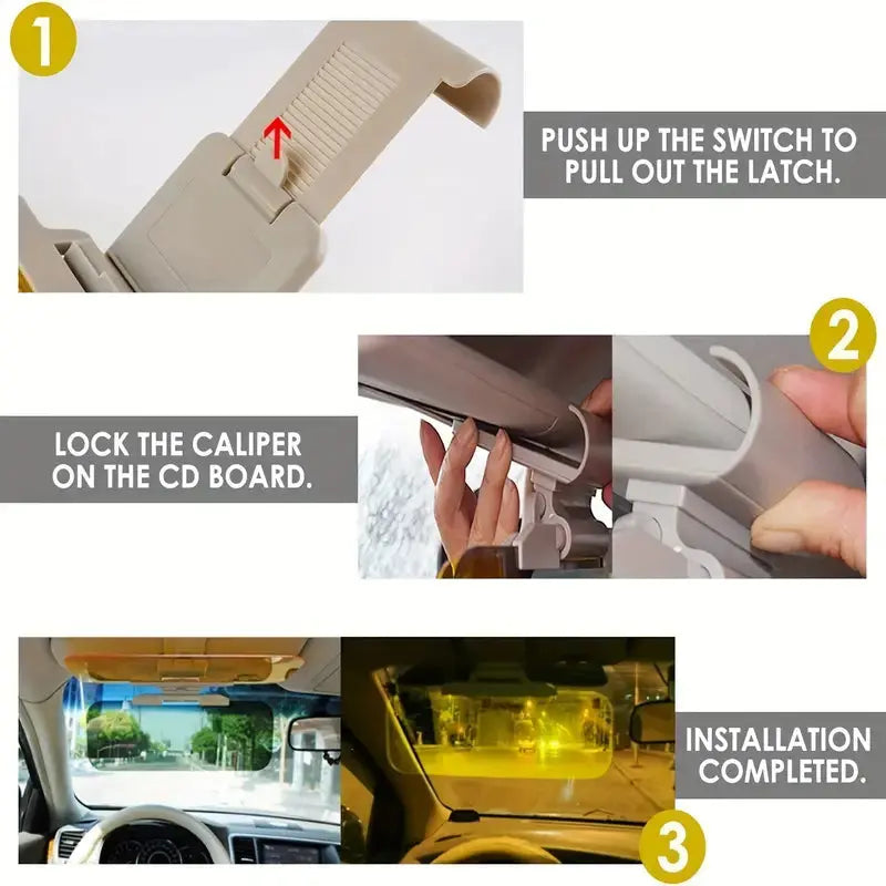 Glare Light Blocker – Glare Reduction with Day and Night Filter for Clear Vision | ventumra