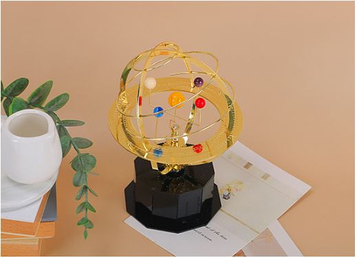 Mechanical Brass Solar System Orrery Model (5 Planets) | ventumra