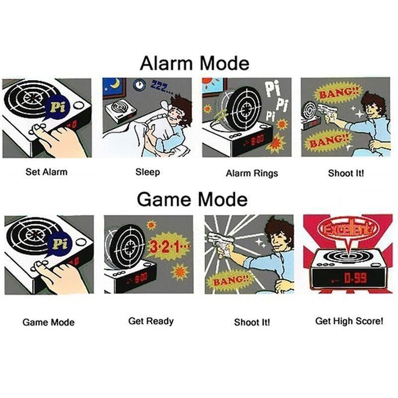 Gun Target Shoot Alarm Clock | ventumra