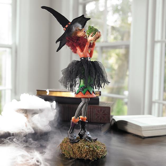 Halloween Figurine Handmade Witch Decoration Resin | ventumra