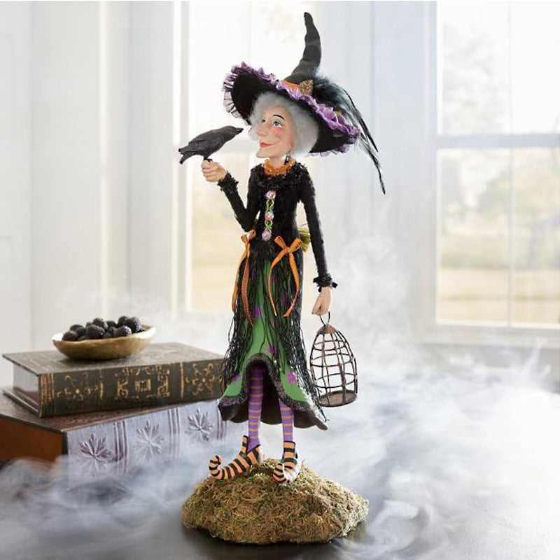 Halloween Figurine Handmade Witch Decoration Resin | ventumra