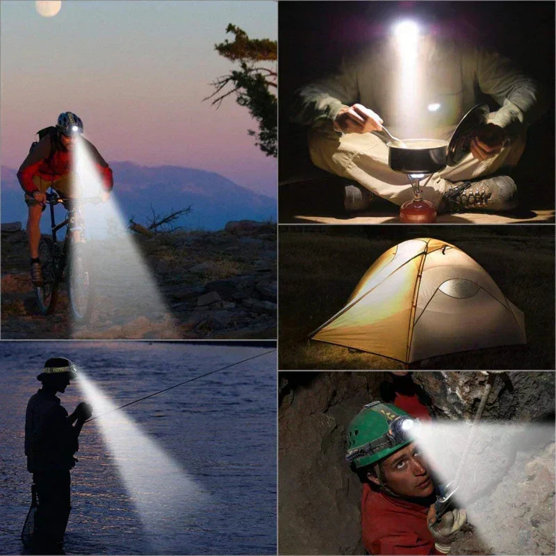 Headlamp Rechargeable Waterproof Zoomable LED Headlamp | ventumra
