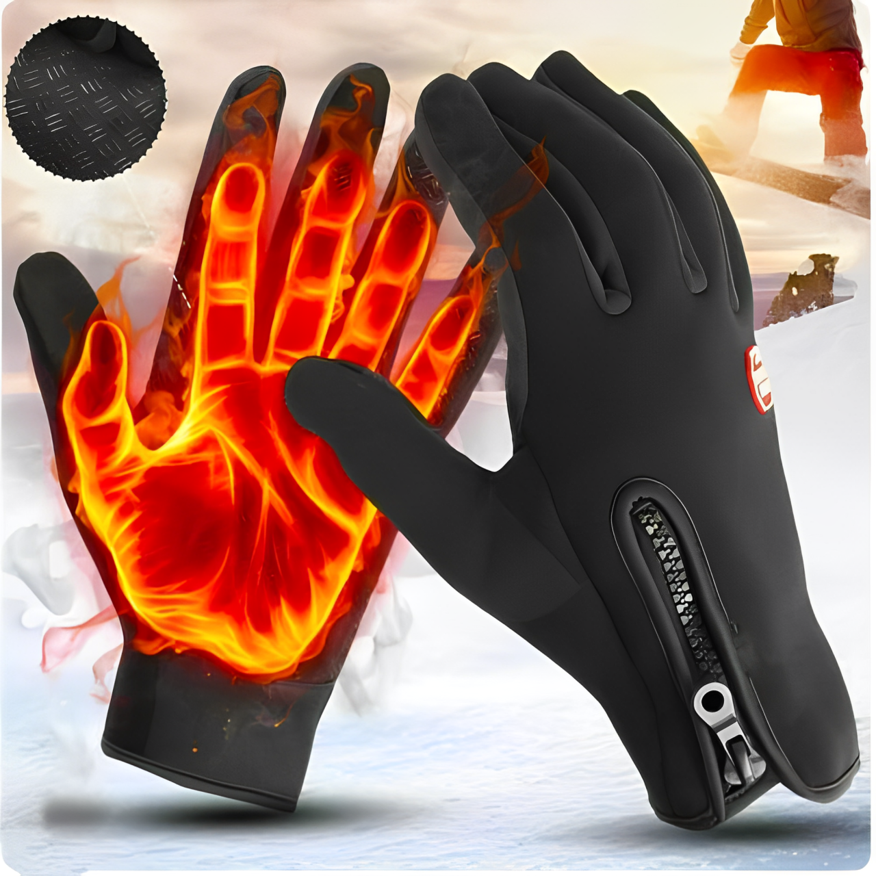 Heated Gloves Electric Heating Cycling Gloves Ski Gloves for Adults | ventumra