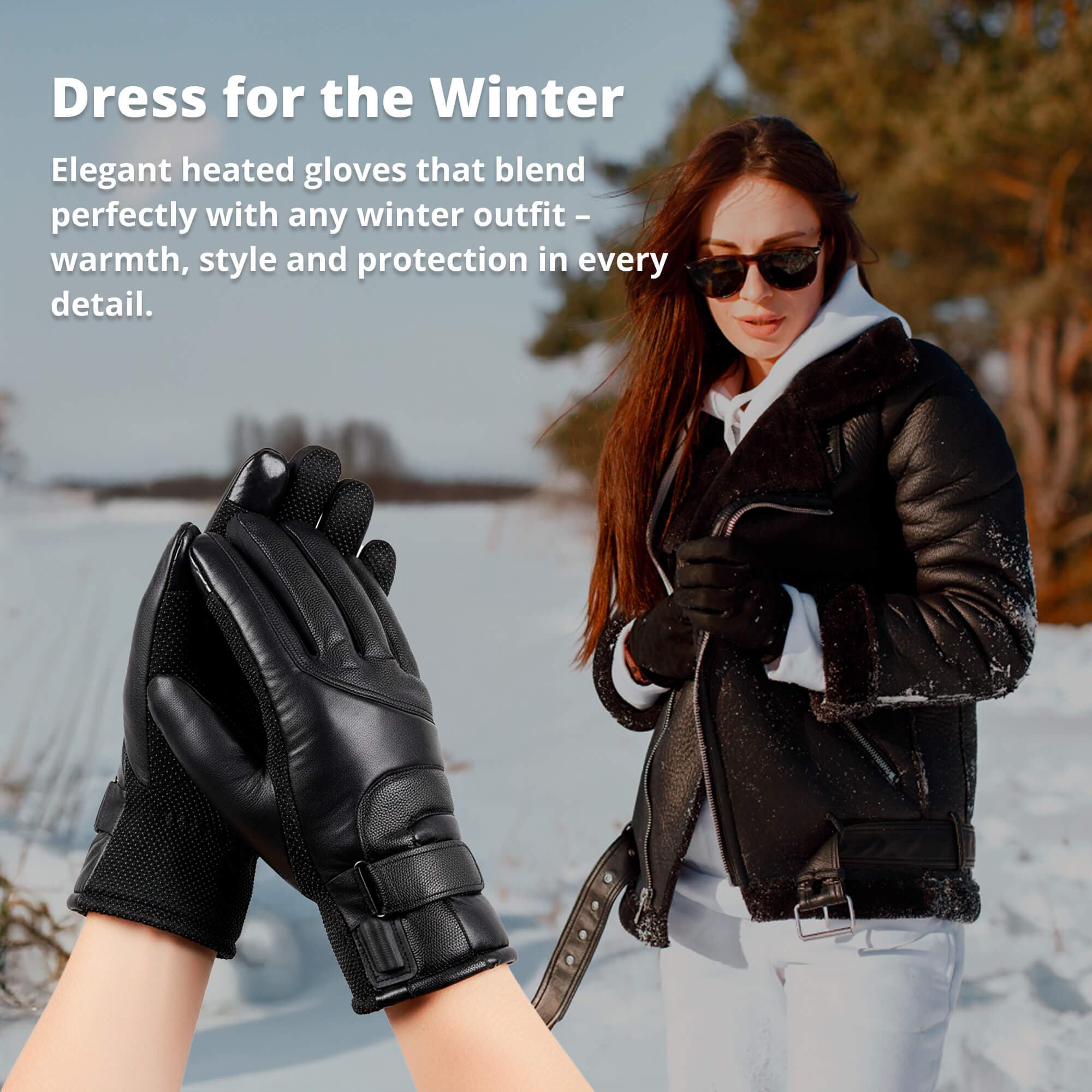 USB Rechargeable Heated Gloves for Women - Waterproof Thermal Warm | ventumra