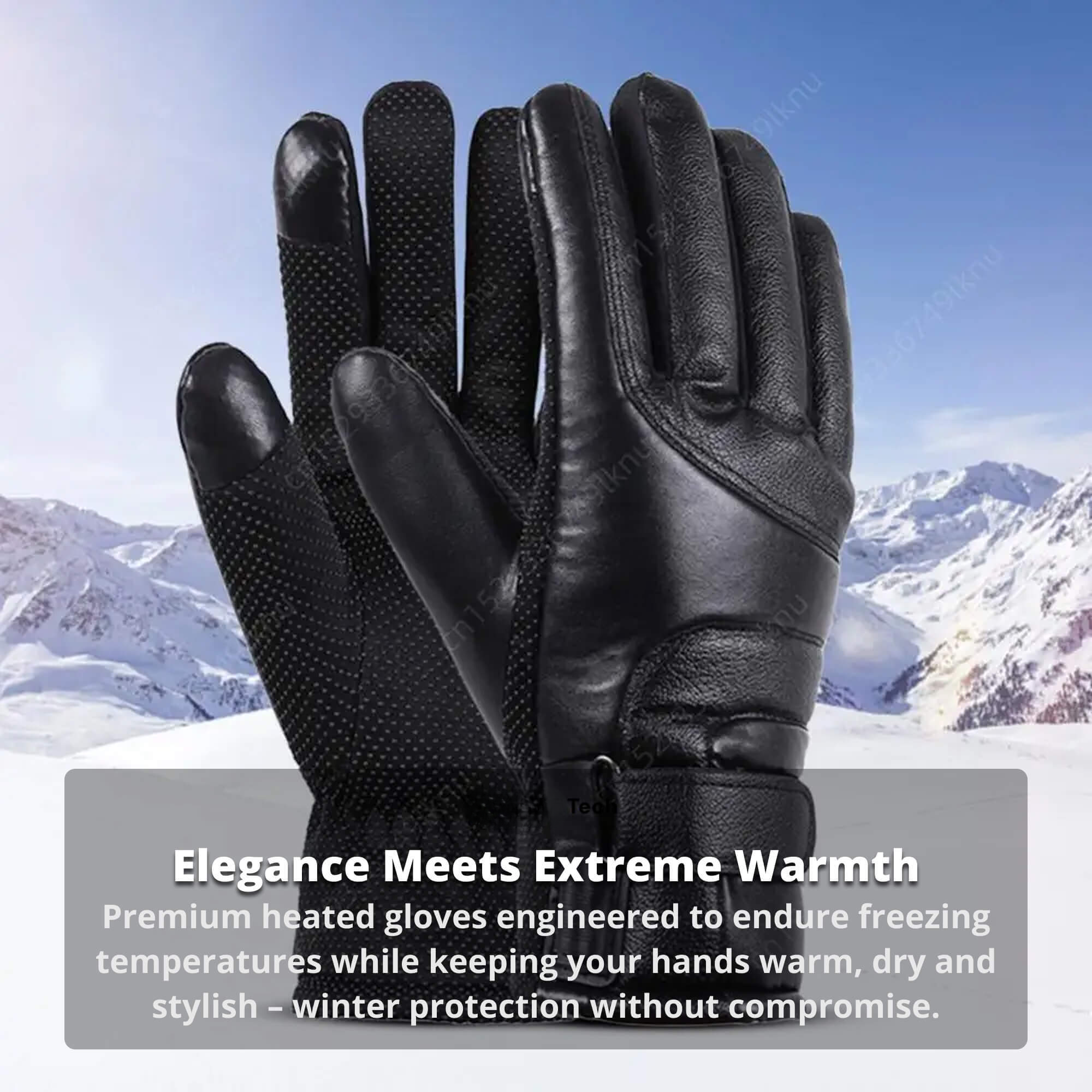 USB Rechargeable Heated Gloves for Women - Waterproof Thermal Warm | ventumra