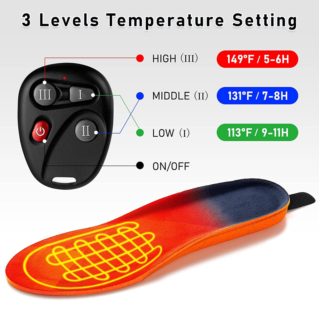 Heated Insoles with Rechargeable Wireless Heat | ventumra