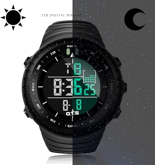 Henry Waterproof Men’s Digital Sports Watch – Shockproof, Tactical & LED Backlit Outdoor Timepiece | ventumra