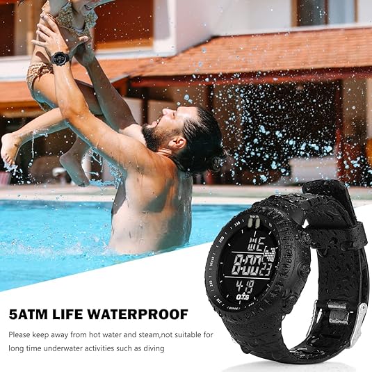 Henry Waterproof Men’s Digital Sports Watch – Shockproof, Tactical & LED Backlit Outdoor Timepiece | ventumra