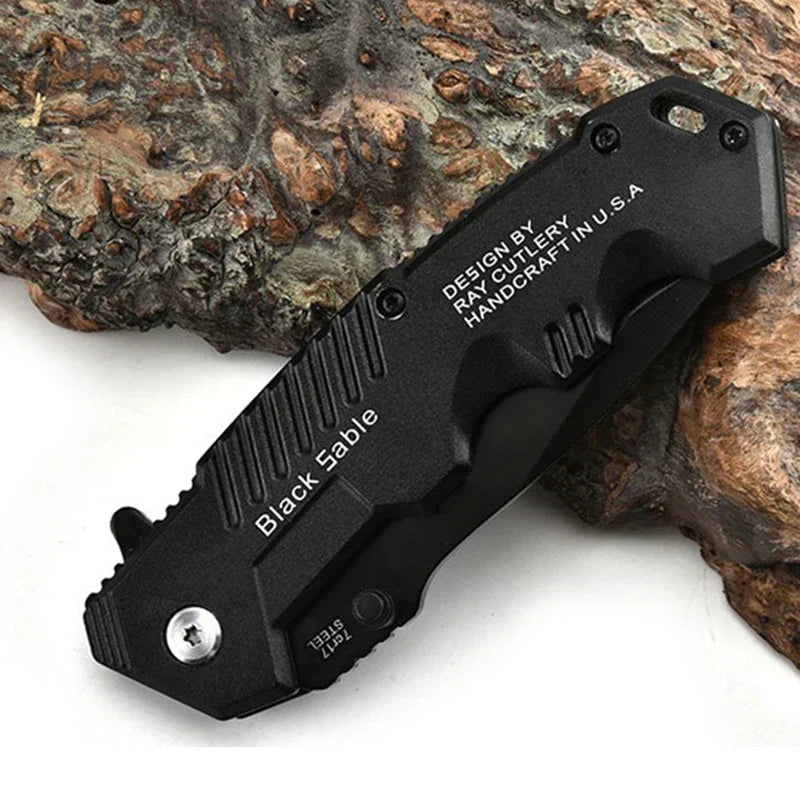 High Hardness Tactical Survival Knife - Outdoor Self-Defense EDC Tool for Camping & Hunting | ventumra