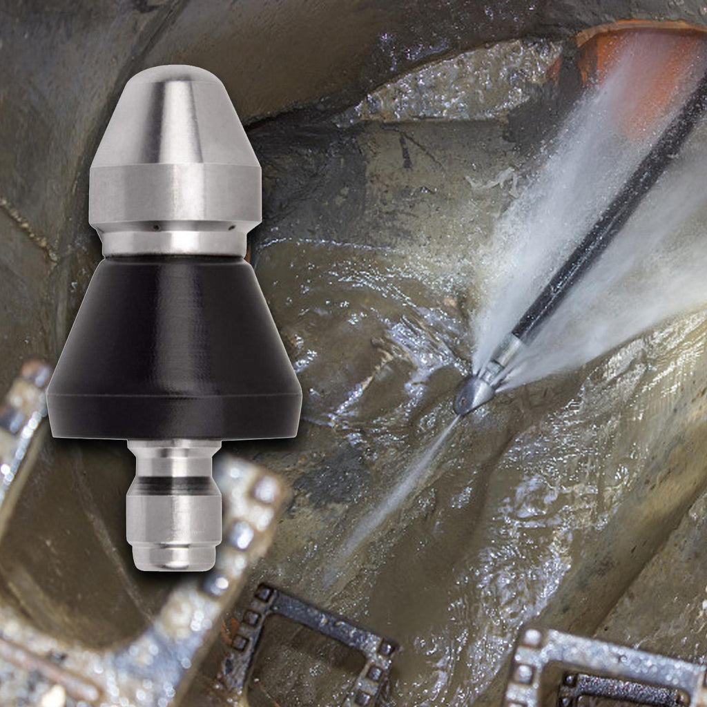 High-Pressure Drain Jetting Nozzle – Stainless Steel Sewer Cleaning Sprayer for Fast Pipe Unblocking | ventumra