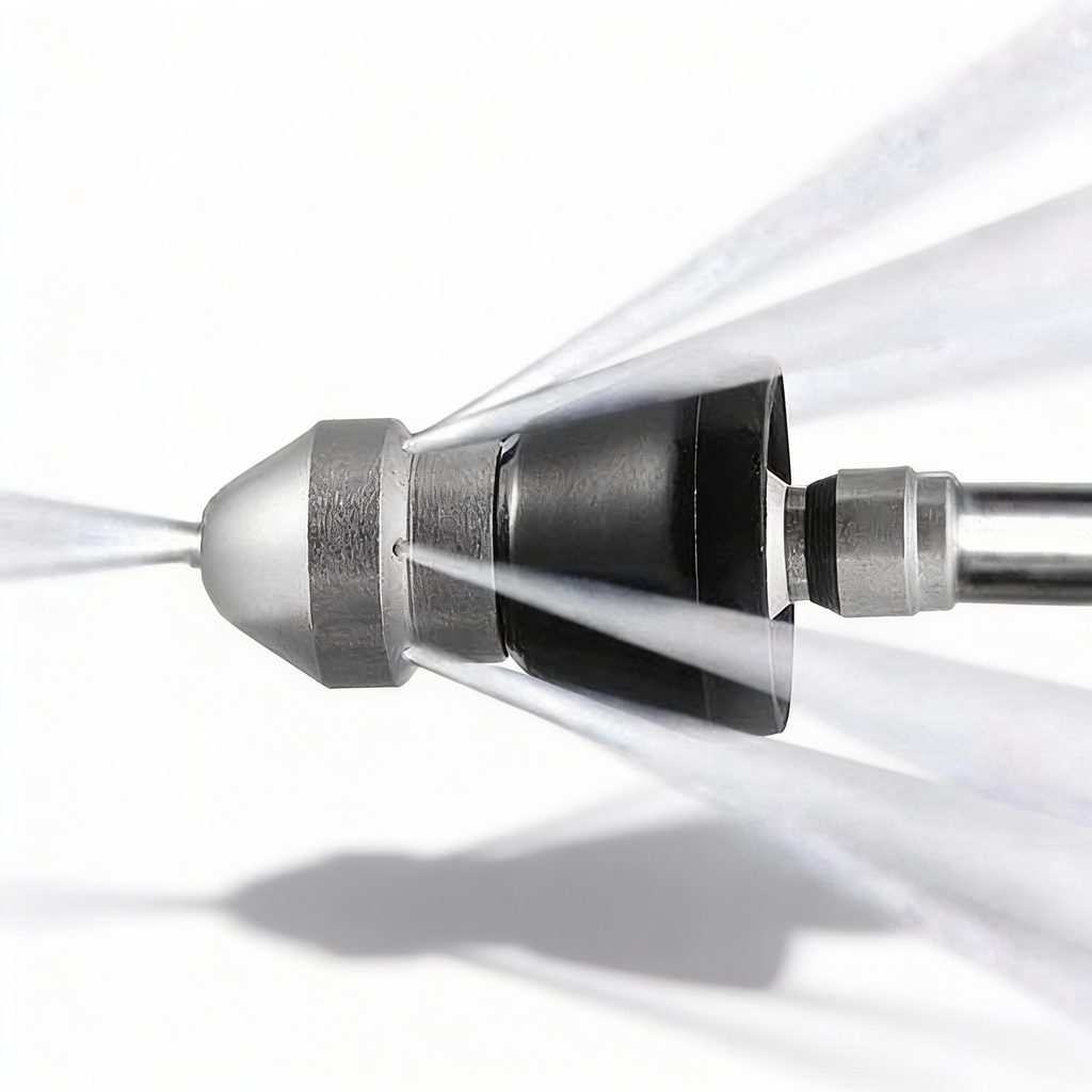 High-Pressure Drain Jetting Nozzle – Stainless Steel Sewer Cleaning Sprayer for Fast Pipe Unblocking | ventumra