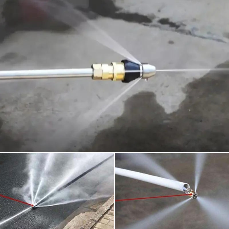High-Pressure Drain Jetting Nozzle – Stainless Steel Sewer Cleaning Sprayer for Fast Pipe Unblocking | ventumra
