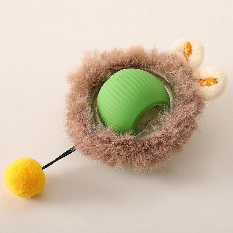 Interactive Rolling Ball Toy with Tail for Dogs | ventumra