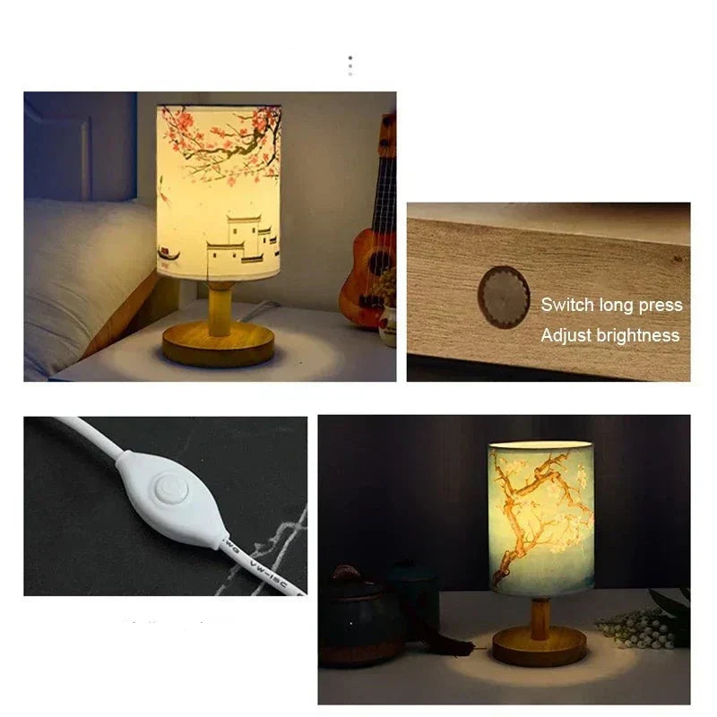 Japanese Lamp - Rose Lamp - Dimmable - Night Lamp | ventumra