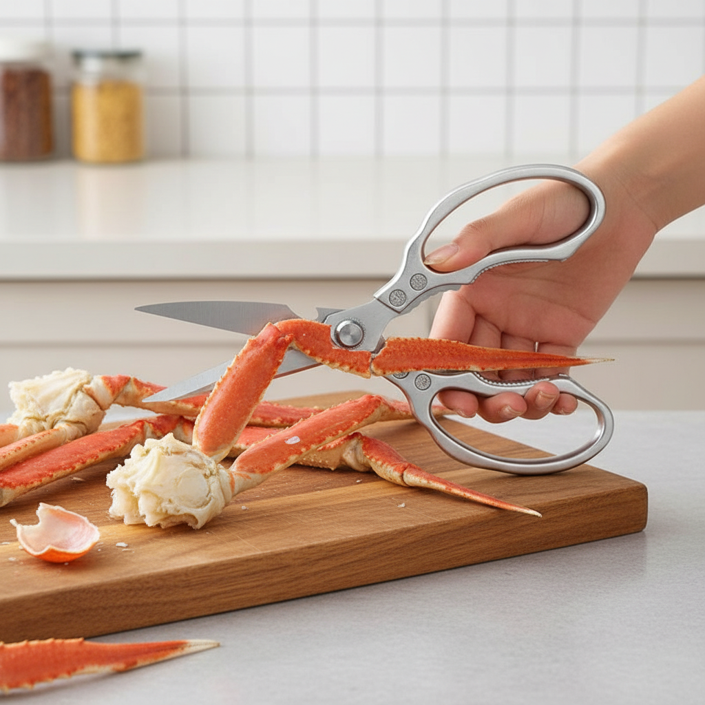 Red Japanese Steel Multi-Purpose Kitchen Shears | ventumra