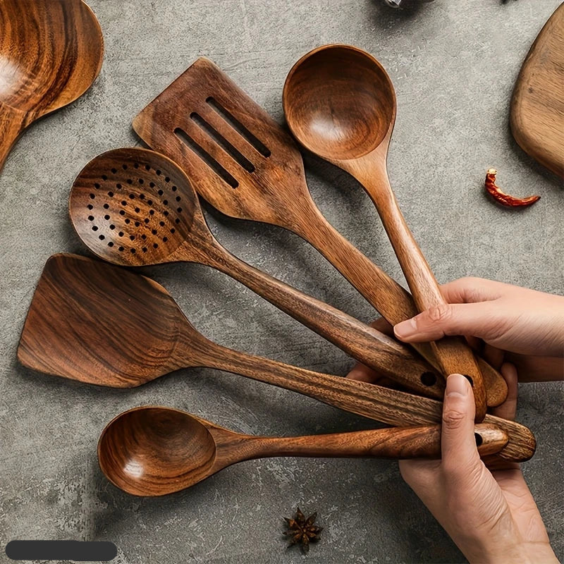 Kitchen Set Made of Natural Teak Wood | ventumra