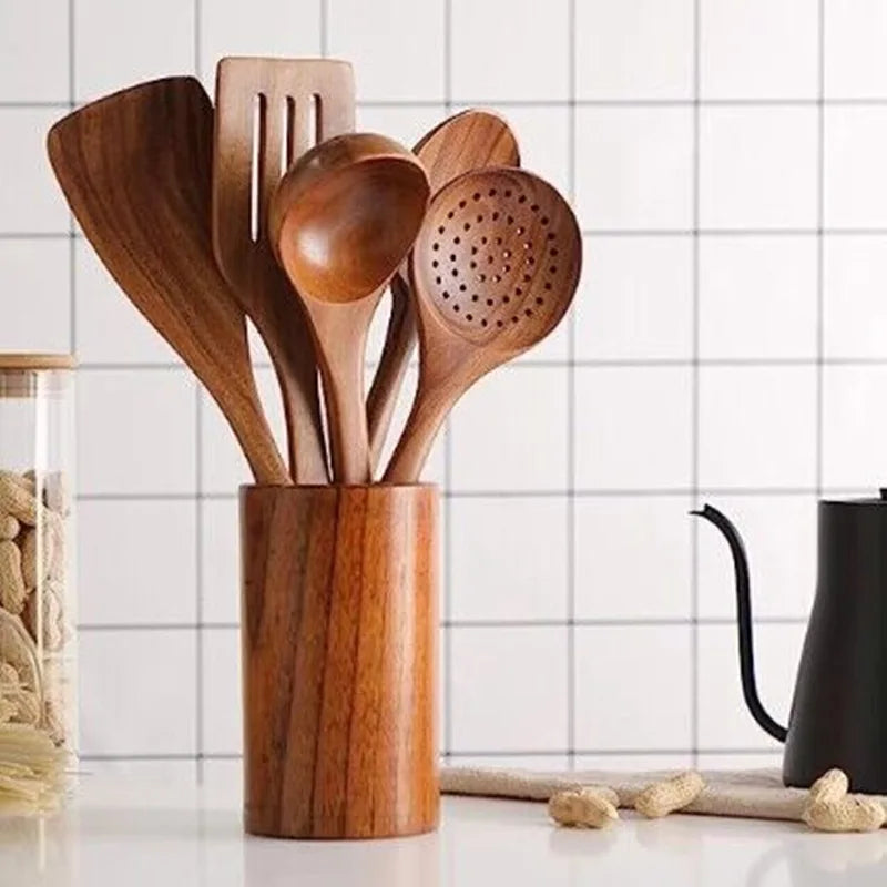 Kitchen Set Made of Natural Teak Wood | ventumra