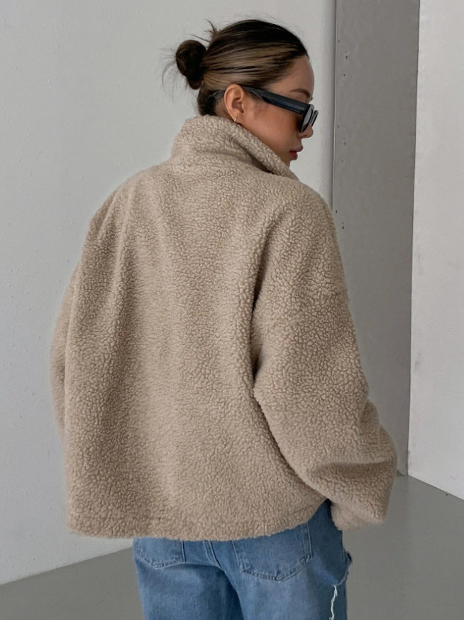 Relaxed Lambswool Winter Jacket | ventumra