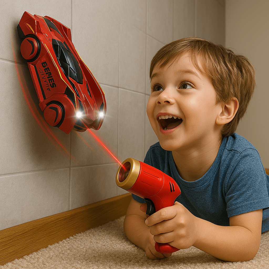 Laser-controlled Wall Climbing RC Car for Kids | ventumra