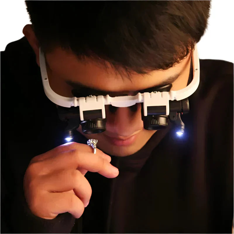 LED Magnifying Glasses with 8x, 15x, and 23x Magnification for Detailed Viewing and Precision Work | ventumra
