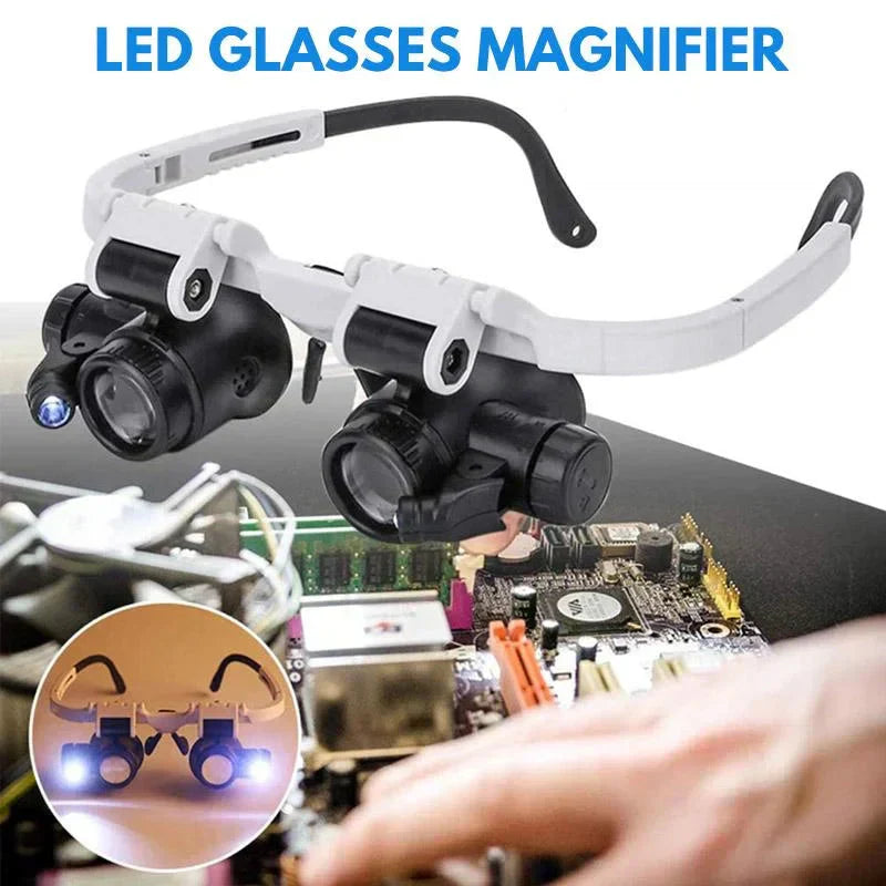 LED Magnifying Glasses with 8x, 15x, and 23x Magnification for Detailed Viewing and Precision Work | ventumra