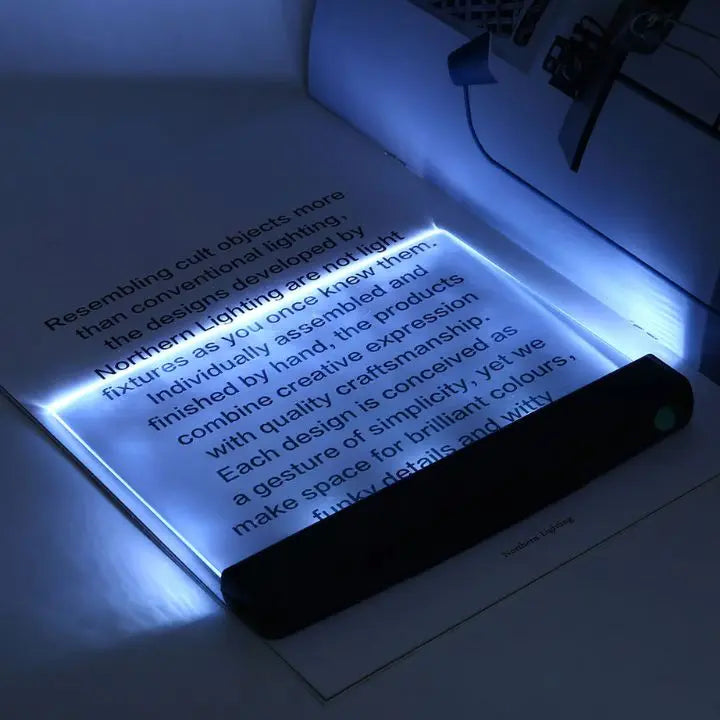 LED Reading Lamp Flat Panel – Night Light with 2 Brightness Levels & Eye Protection | ventumra