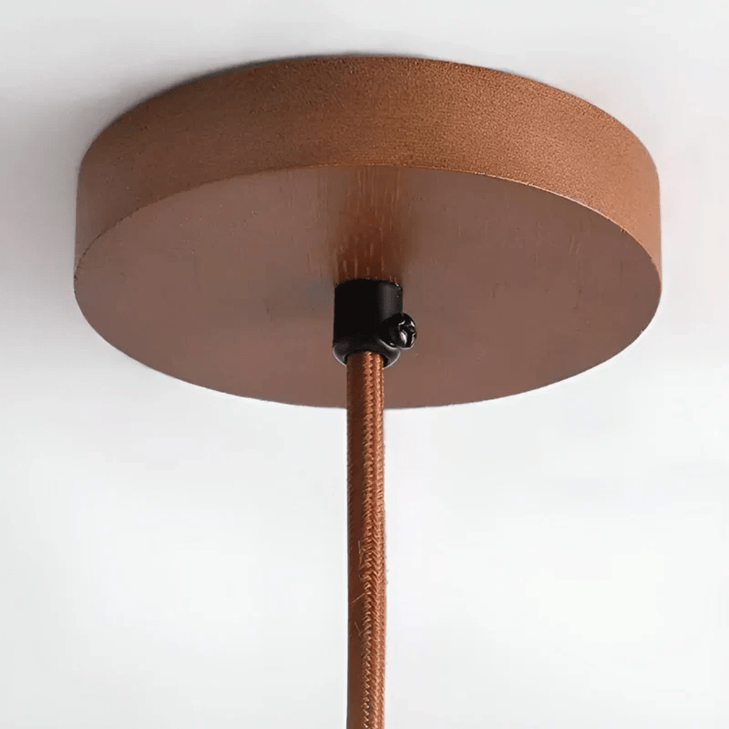 LED Retro Ceiling Light made of Wood & Stone for a Calming Atmosphere | ventumra