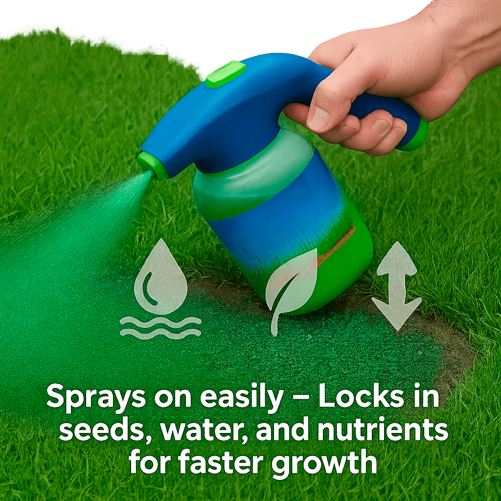 Hydro Mousse Lawn Repair Spray Fix Bare Spots & Heavy Use Areas | ventumra