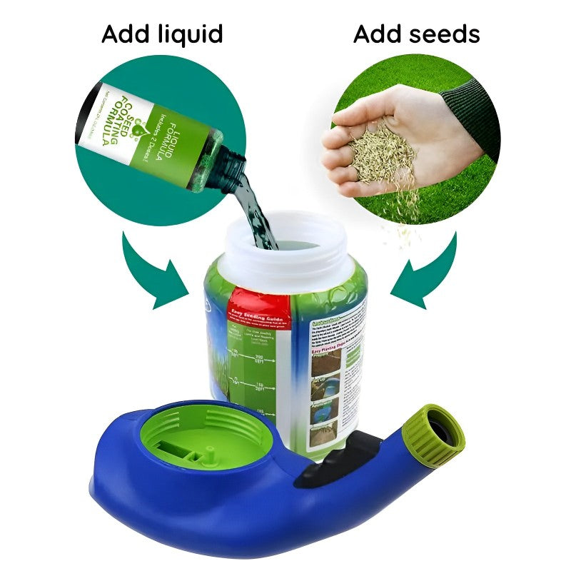 Hydro Mousse Lawn Repair Spray Fix Bare Spots & Heavy Use Areas | ventumra